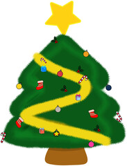Festive Tree with Star