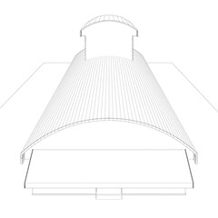 3D illustration of industrial project