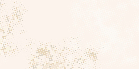 Abstract Halftone Dot Background in Vintage Beige and Brown Tones. Subtle Monochrome Pop Art Texture. Suit for banner, web, brochure, pamflet and presentation