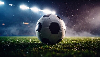 Fototapeta premium soccer ball on grass