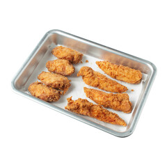 fried chicken nuggets and wing