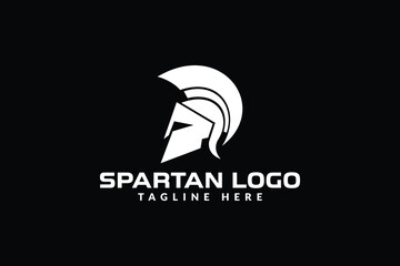 spartan logo vector illustration. spartan shield logo template