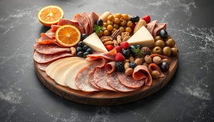 An elegant charcuterie and cheese board presentation perfect for entertaining, parties, and gourmet gatherings