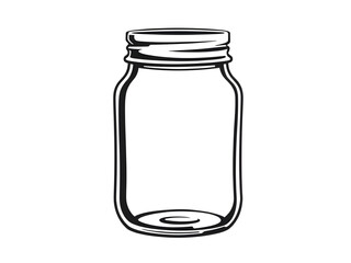 containericon, containervector, containerillustration, jar, glass, isolated, empty, bottle, white, container, food, object, transparent, lid, jam, blank, cap, kitchen, single, nobody, can, translucent