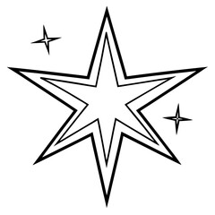 Stardust line art vector