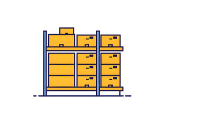 warehouse icon vector illustration, warehouse facility icon design, logistics storage warehouse symbol, industrial building warehouse icon, shipping warehouse flat icon, inventory storage facility ico