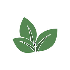 Leaf icon. Green leaf vector collection. Ecology, environment, and nature symbols. Bio, organic, and vegan signs. Plant sprout logo elements for eco-friendly products.
