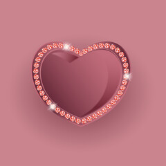  Valentine's Day card with heart.