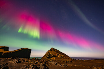 Zorza polarna na Islandii