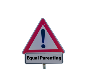 Sign Equal Parenting cut out