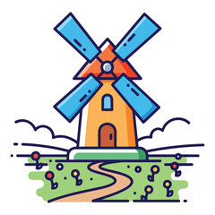 windmill on the hill