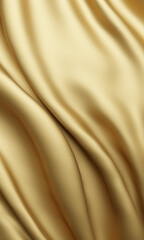 Luxury gold fabric background with copy space 3d render