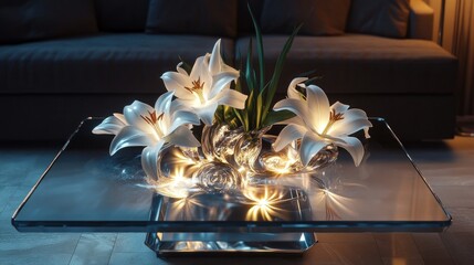 Decorative star ornaments display