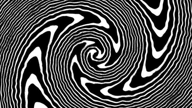 Animated Hand Drawn Scribbles Doodle Background. Crazy Hatching for your video. Doodle Loop Animated Background. Wavy movement of white marker lines, retro vintage scratch vortex grunge animation