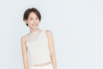 健康的な女性のビューティーポートレート