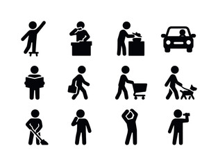 Daily Life Icons. Daily Life Icons. Solid icon set of Daily Life