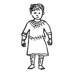 Innocent Form&mdash;Childlike Hand-Drawn Character Illustration