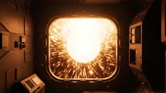 Spacecraft Re-entry Plasma Shield Atmospheric Entry Background