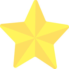 golden star on white background