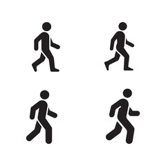 vector illustration of a running man