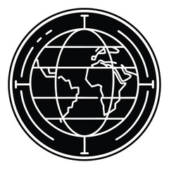 set of vector globes