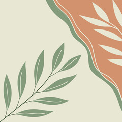 seamless background with leaves