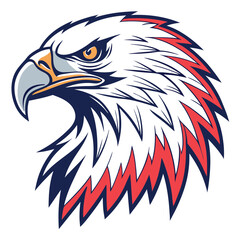 American bald eagle vector illustration