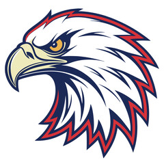 American bald eagle vector illustration