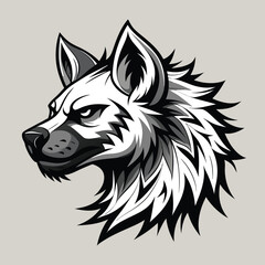 wolf head vector illustration