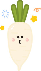 Cute Daikon Radish