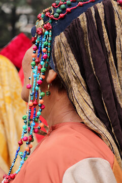 Traditional Anatolian women's clothing. Festival costumes.