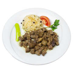 fried rice with pork, Frıın kebabı, konya
