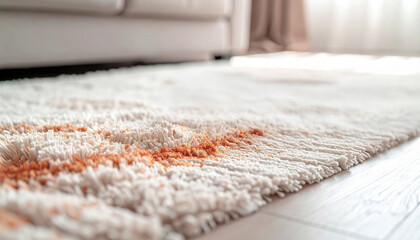 Plama na dywanie - brudny dywan