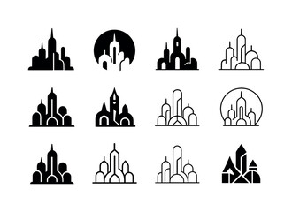 Utopian Logo Icons. utopia. Icon set. Set Logo of utopia: dreaml
