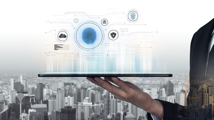 Biometric identity system using fingerprint and facial recognition to secure cloud access, protect sensitive data, and authenticate users in digital platforms Vouch