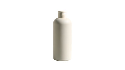 Plain White Cylindrical Cosmetic Bottle with Flip Cap Mockup