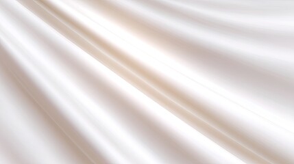 Fototapeta premium Elegant White Satin Fabric Drapery with Smooth Texture and Subtle Shine, Perfect for Backgrounds and Fashion Photography, Textiles and Artistic Designs