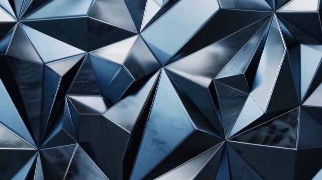 Video A close-up shot of a unique triangle-shaped wall texture