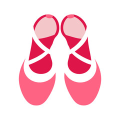 ballerina shoes vector clip art for web and graphic design