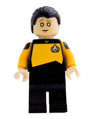 Obraz premium Dortmund - Deutschland 13. Dezember 2025 - Lego Figur Commander Data der Enterprise