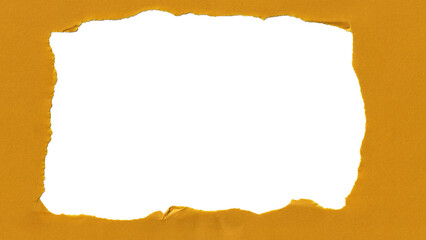 white torn paper frame