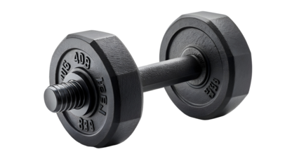 Heavy Black Adjustable Iron Dumbbell for Strength Training and Home Gym Fitness