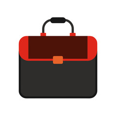 Vector Clip Art Laptop Bag on White Background for Web and Graphic Design