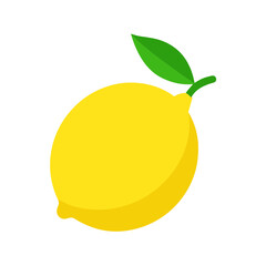 vector clip art lemon on white background for web and graphic design