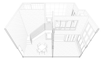 3D illustration of residential project