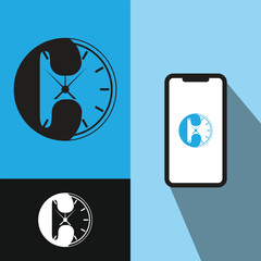 Call Time Management App Icon design