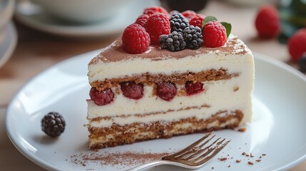 Layered Berry Tiramisu Delight