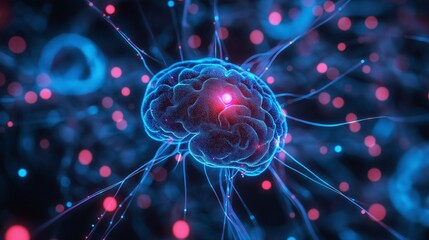 Glowing Neural Network Visualization