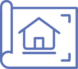 Obraz premium House Blueprint Architecture Plan Construction Project Home Design Vector Illustration