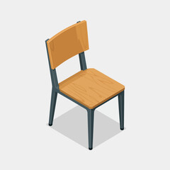 A minimalist wooden chair with a sleek design, embodying functionality and style, representing modern furniture choices that merge utility with aesthetic appeal in any space.